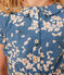 Popeline jurk zonder mouwen met print voor meisjes blauw BEACH/ MULTICO