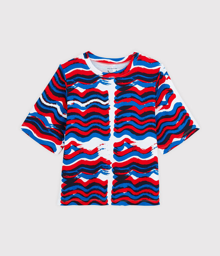 Nieuwe uitgave Hy&egrave;res T-shirt wit/multicouleur