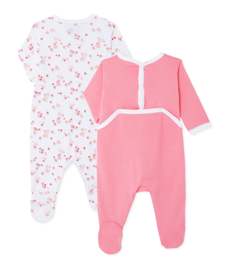 Cadeauset van 2 pyjamapakjes voor meisje (baby) multicouleur