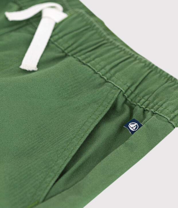 Katoenen kinderbroek groen