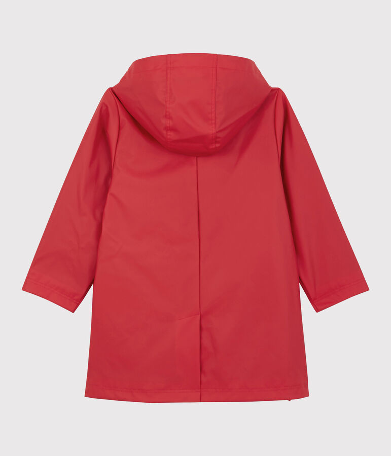 Trenchcoat met capuchon voor meisjes rood