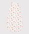 Katoenen babytrappelzak met bloemenprint TOG 1 wit/multicouleur