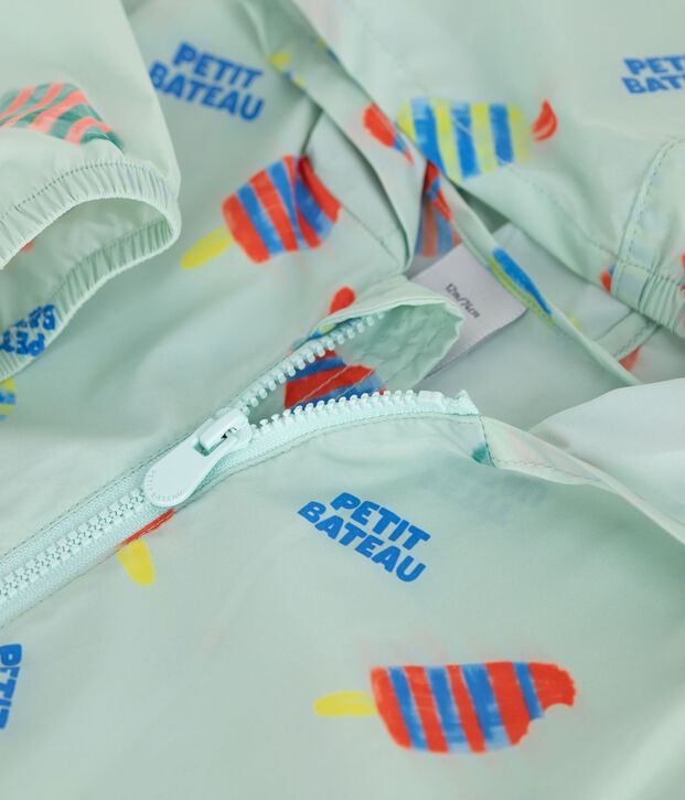 Ultralicht windjack voor baby's blauw/multicouleur