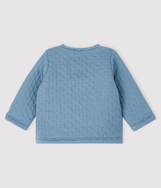 Cardigan bébé en tubique gris TEMPETE