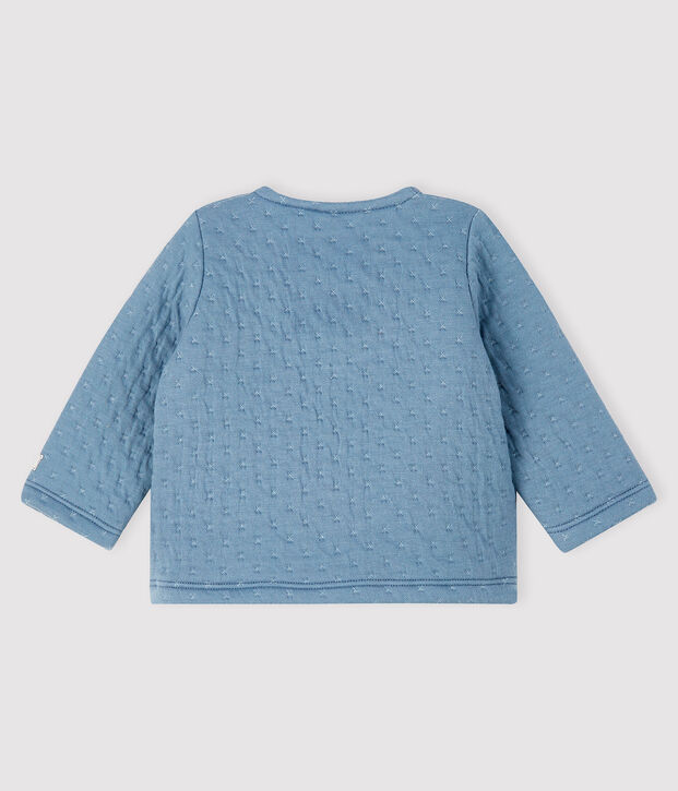 Babyvestje van dubbelgeweven textiel grijs