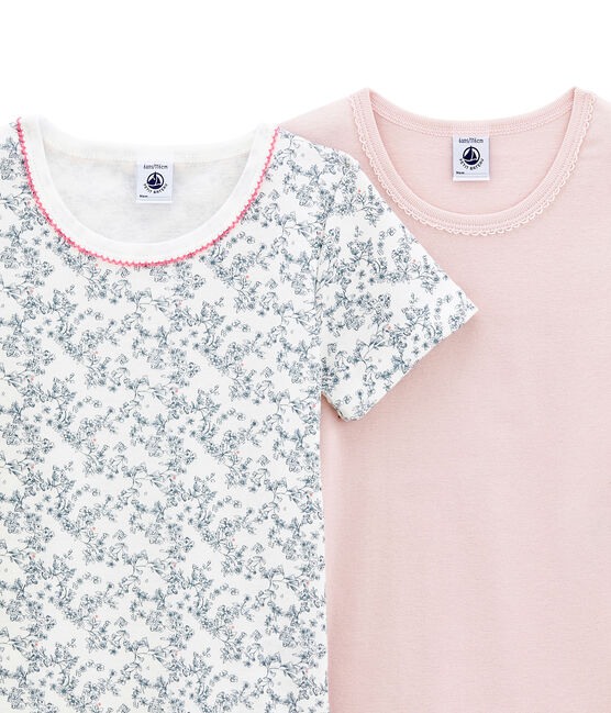Set van 2 meisjes T-shirts met korte mouwen variante 1