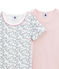 Set van 2 meisjes T-shirts met korte mouwen variante 1