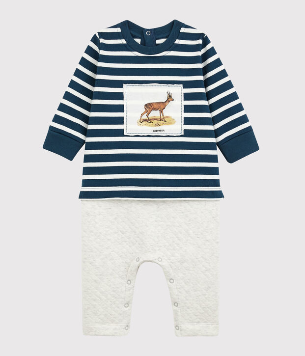 Combinaison longue Petit Bateau x Deyrolle bleu/multicouleur