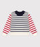 Pull marin en coton enfant fille / garçon blanc MARSHMALLOW/blanc MULTICO