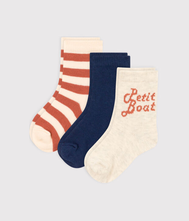 Set van 3 paar babysokken van Petit Bateau multicouleur