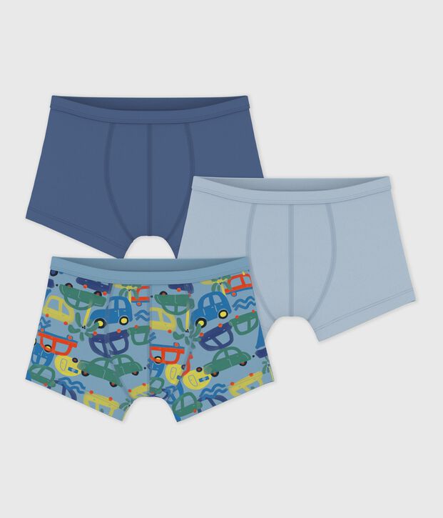 Setje met katoenen boxershorts met omhulde tailleband met print multicouleur