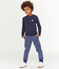 Mesh broek jongens blauw SMOKING/wit MARSHMALLOW