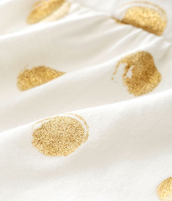 Blouse bébé fille imprimée blanc MARSHMALLOW/jaune DORE