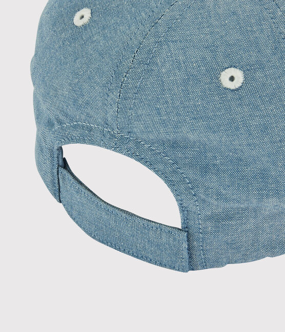 Casquette brodée enfant garçon bleu DENIM TRES CLAIR NÂ°5