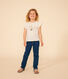 T-shirt van gevlamde jersey voor meisjes