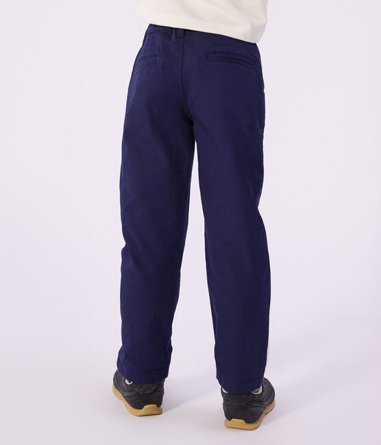 Pantalon enfant en coton bleu SOIR
