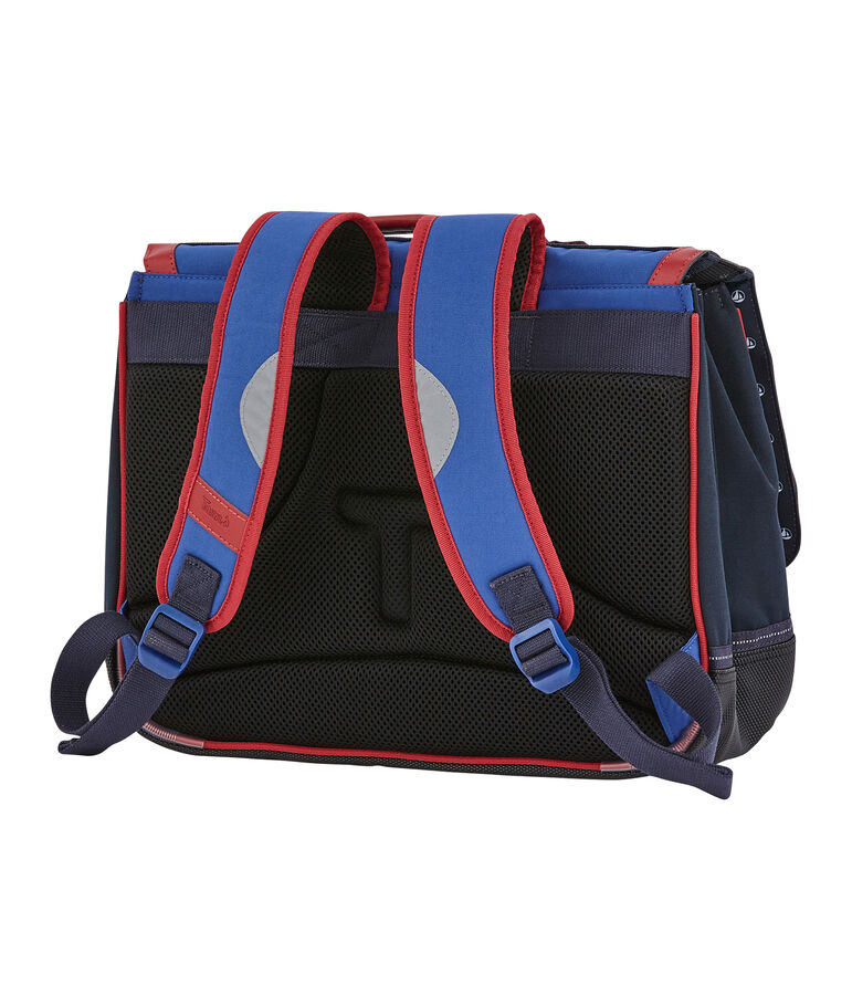 Kinderboekentas Petit Bateau x Tann's blauw/rood/wit