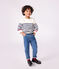 Pull enfant en laine et coton à rayures bleu MARSHMALLOW/ SOIR