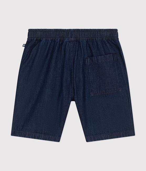 Meisjesshort van lichte spijkerstof blauw DENIM