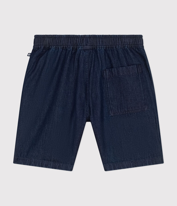 Meisjesshort van lichte spijkerstof blauw