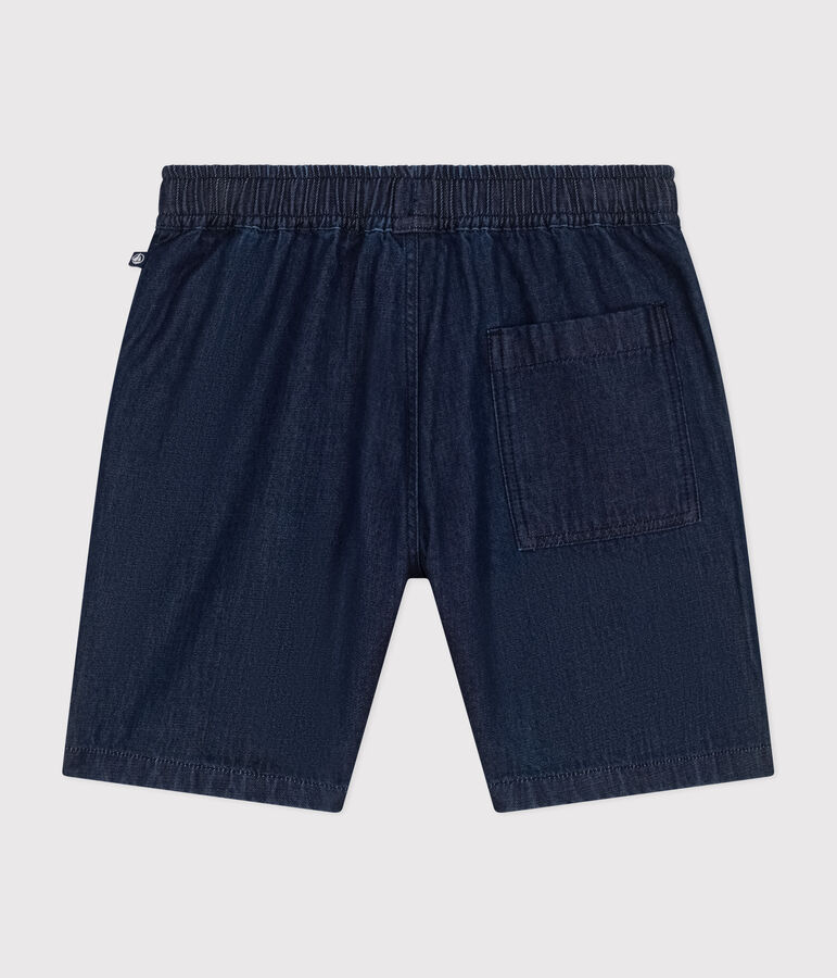 Short en denim l&eacute;ger enfant fille bleu