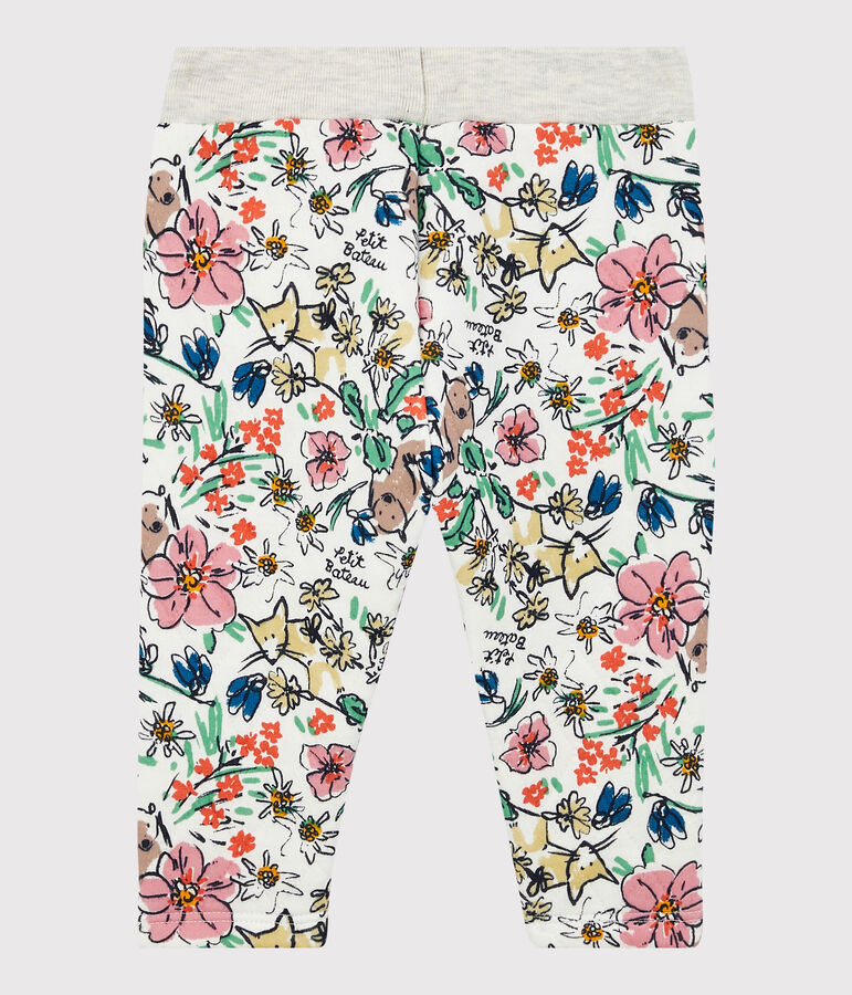 Pantalon matelass&eacute; b&eacute;b&eacute;. blanc/multicouleur