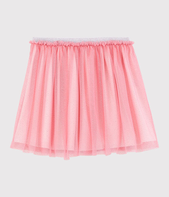 Rok van tule met lovertjes voor meisjes roze GRETEL/grijs ARGENT