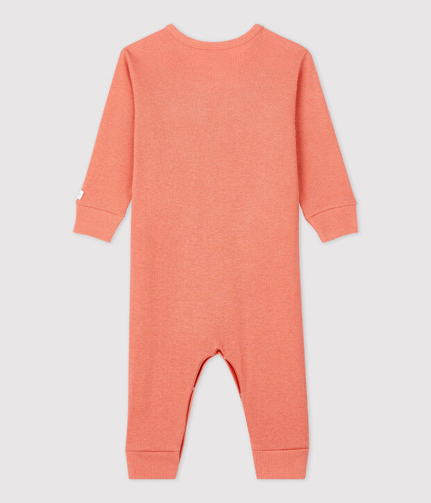 Slaappakje zonder voetjes in katoen en lyocell voor baby's roze