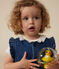 Mouwloze babyjumpsuit van denim blauw BLEU DELAVE