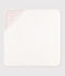 Carré de bain bébé en coton blanc MARSHMALLOW/rouge TERKUIT