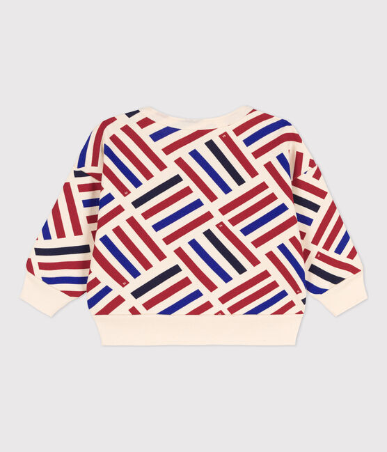 Sweatshirt bébé imprimé graphique en molleton blanc AVALANCHE/ MULTICO