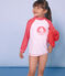 Tee shirt protection solaire fille et garçon blanc MARSHMALLOW/rose CUPCAKE