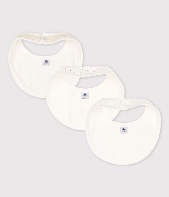Lot de 3 bavoirs bébé en coton biologique variante 1