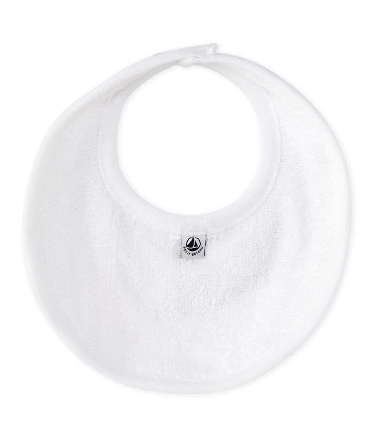 Bedrukt uniseks slabbetje roze VIENNE/wit MULTICO