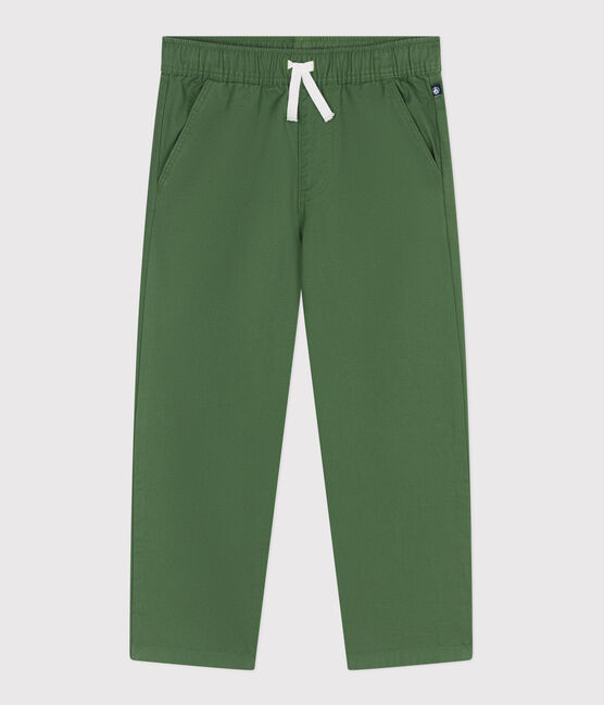Katoenen kinderbroek groen PALMERAIE