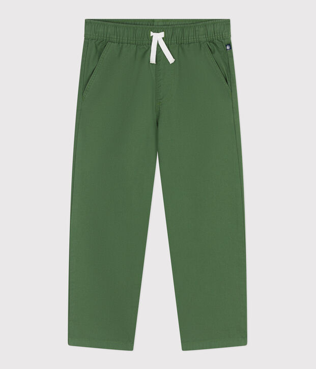 Katoenen kinderbroek groen