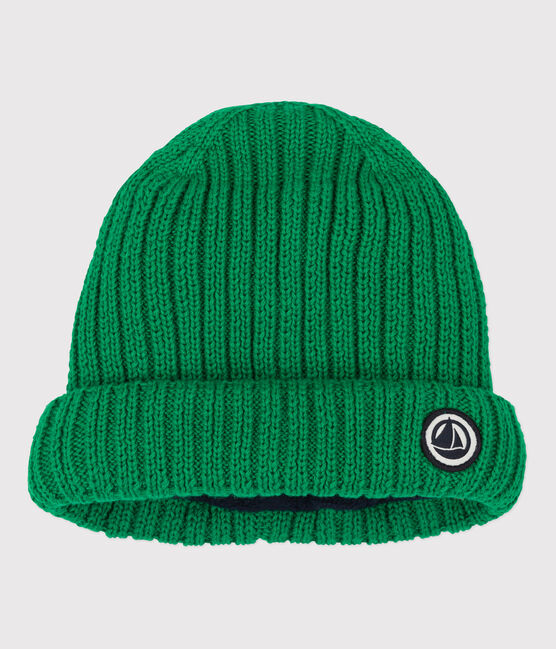 Babymuts van gevoerd tricot en gerecycleerde fleece MATCHA