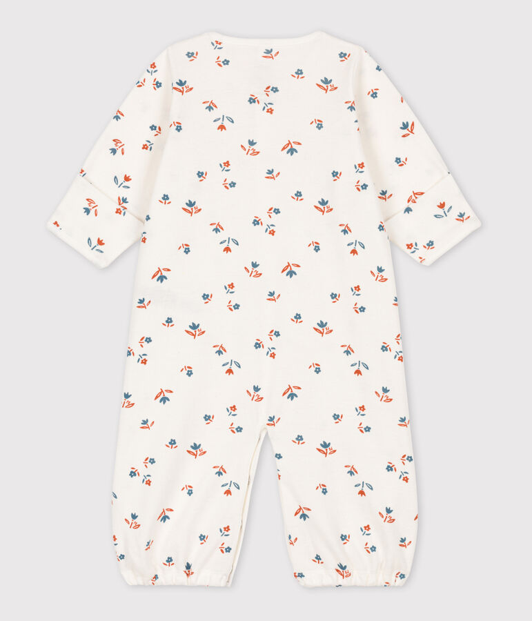 Combisac imprim&eacute; b&eacute;b&eacute; en coton blanc/multicouleur