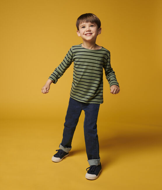 Tee-shirt en coton enfant fille - garçon vert VALLEE