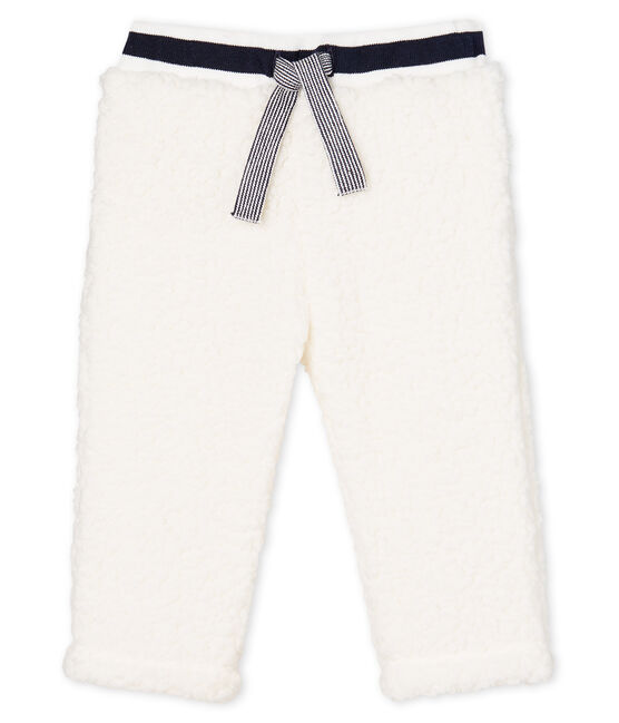 Babybroek gemixt van sherpa wit MARSHMALLOW