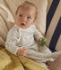 Slaappakje in molton met print voor baby's