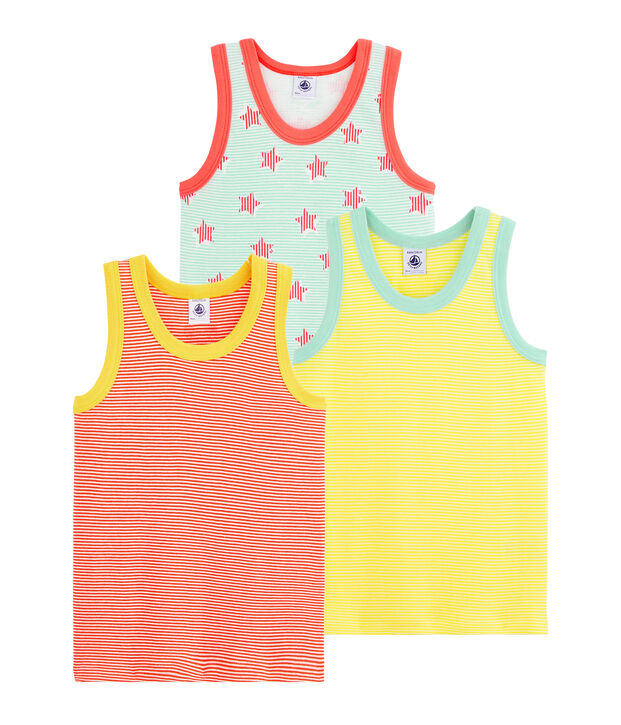 Drie jongenshemdjes multicouleur