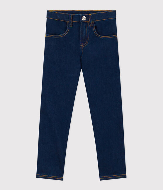 Pantalon slim en denim enfant fille bleu DENIM BRUT