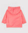 Coupe-vent en polyamide recyclé bébé fille/garçon rose GROSEILLER/blanc MARSHMALLOW
