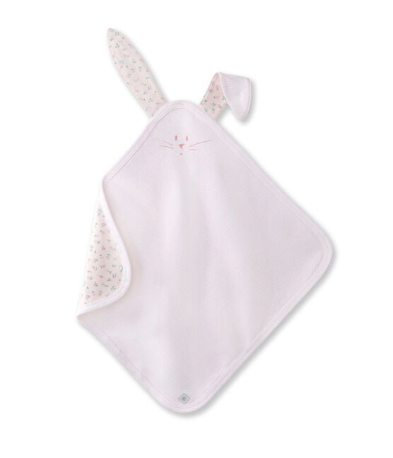 Doudou bébé rose VIENNE/blanc ECUME