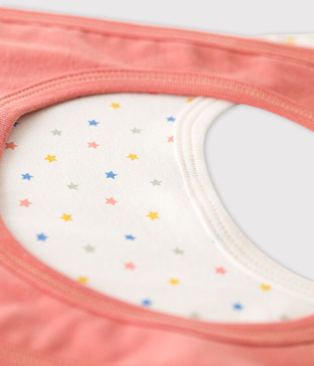 Lot de 2 bavoirs b&eacute;b&eacute; en coton multicouleur