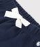 Gestreepte broek in dikke jersey voor baby's blauw SMOKING