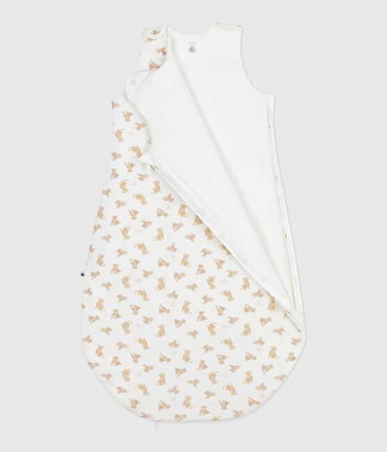 Gigoteuse bébé en velours imprimé léopard TOG 3 blanc MARSHMALLOW/blanc MULTICO