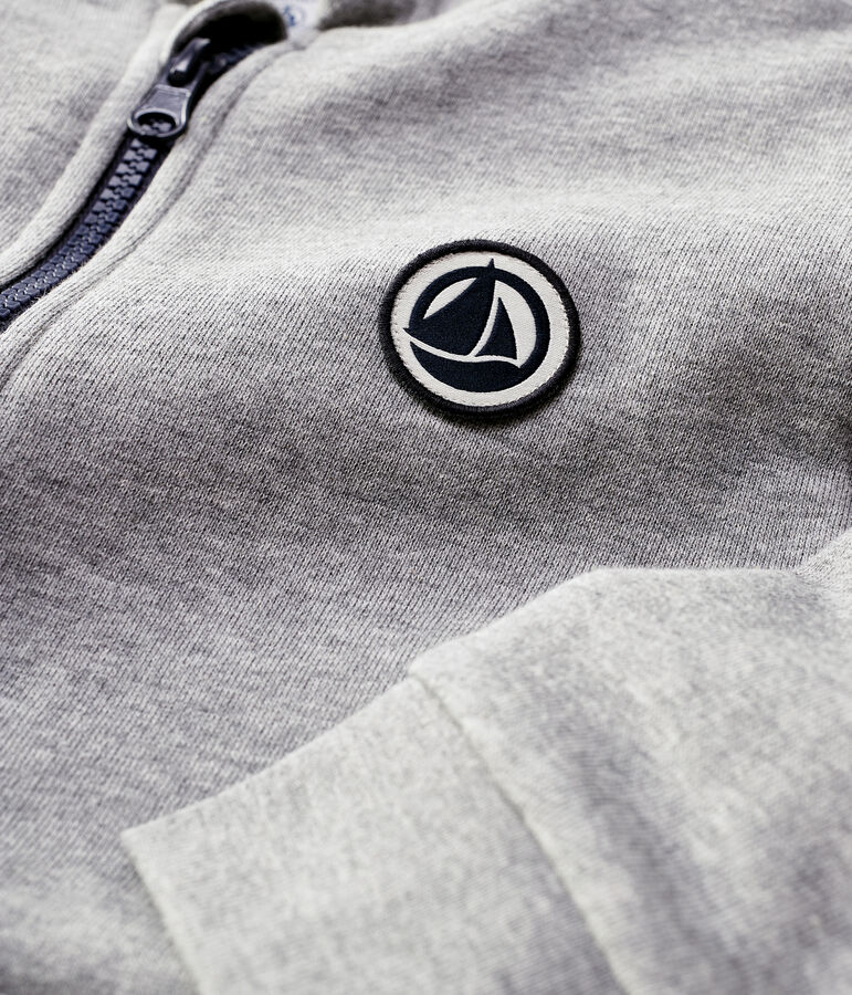 Sweatshirt &agrave; capuche enfant fille / gar&ccedil;on gris