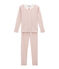 Pyjama petite fille coupe ajustée blanc MARSHMALLOW/blanc MULTICO